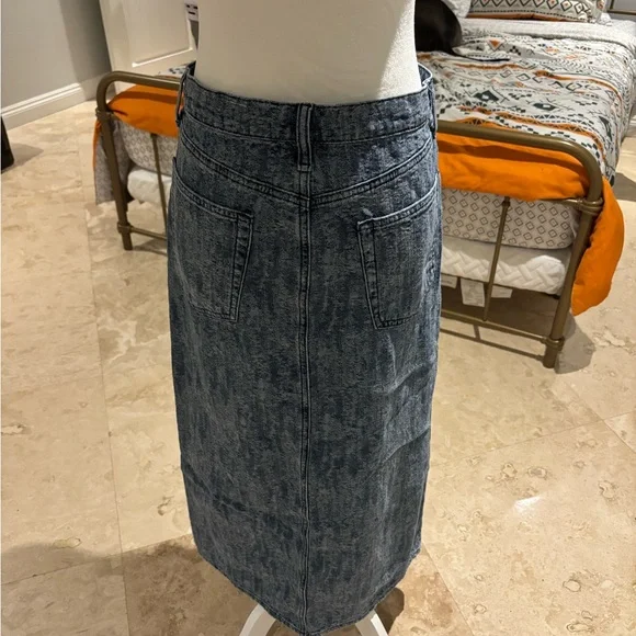 Rag & Bone Blue Denim Skirt - Picture 4 of 8